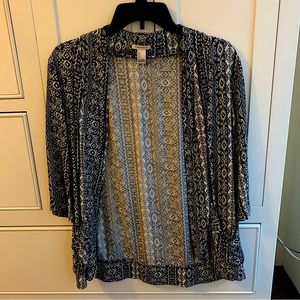 Semi-professional navy/white patterned blazer